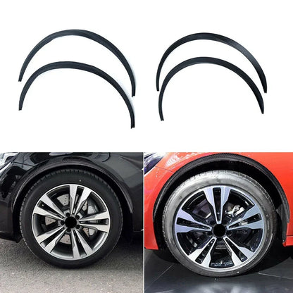 4x Rubber Wheel Eyebrow Protector Fender Lip Trim Set for Car