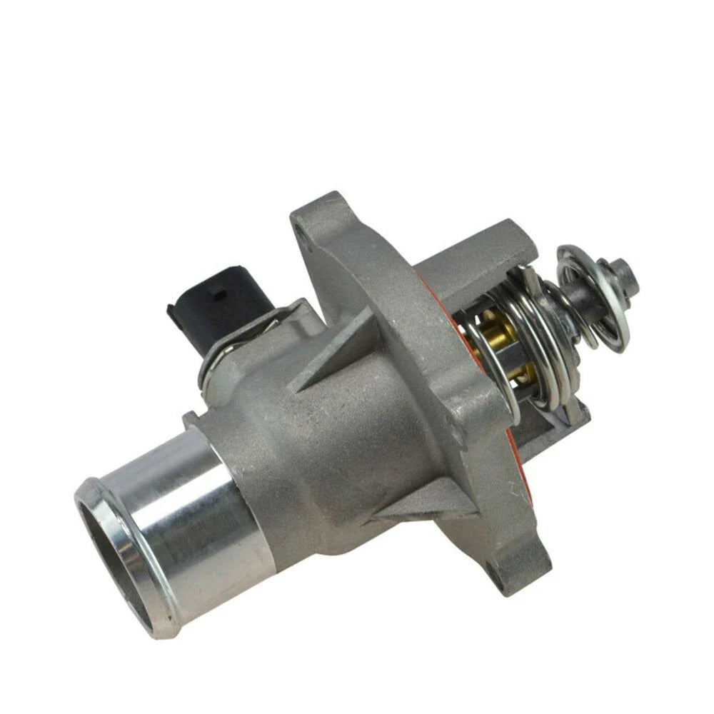 Engine Coolant Thermostat Assembly + Housing for Chevrolet Aveo, Cruze (2004-2019)