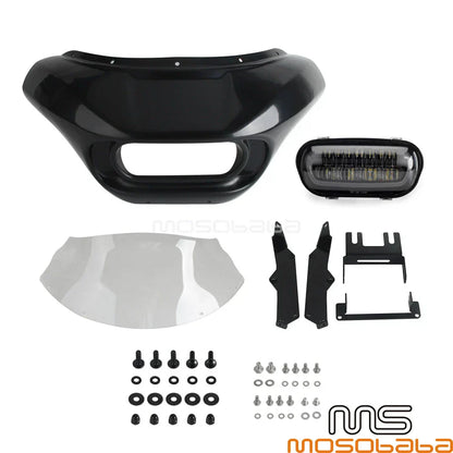 LED Headlight Windshield Fairing for Harley Softail Fat Bob FXFB (2018-2023)