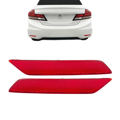 Rear Bumper Brake Light Reflector for Honda Civic Sedan (2013-2015)