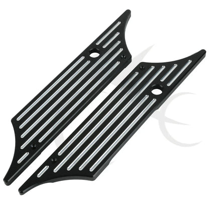 Black Saddlebag Latch Covers for Harley Street Electra Glide (1993-2013)