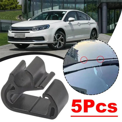 5 x Wiper Arm Spray Hose Clips for Peugeot 3008, 5008 & Citroen C5 Aircross