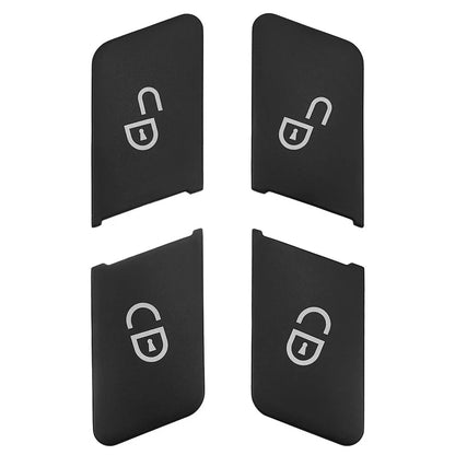 4 x Door Unlock Switch Button Trim Covers for Benz C-Class W204, E-Class W212