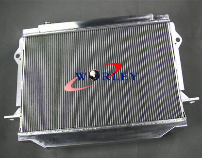 Aluminum Radiator & 2 Fans for Land Cruiser FJ80 FJ80R FZJ80 4.5L (1991-1998)