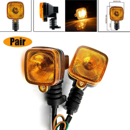 2 x Universal Amber Halogen Bulb Turn Signal Indicator Light Blinker for Motorcycle