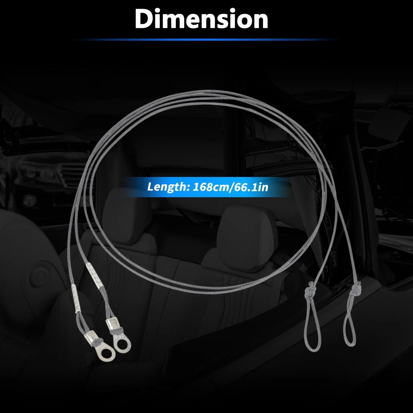 Convertible Top Headliner Tension Rope for BMW E93 F33 F83 M4 M3