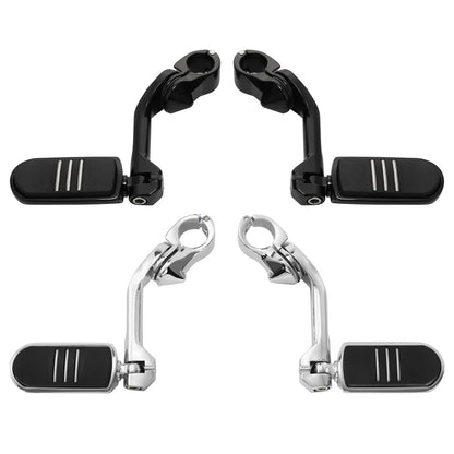 1 1/4" Pegstreamliner Long Angled Highway Engine Guard Footpeg Mount for Harley