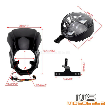 LED Headlight w/DRL for Harley Softail 114 FXBRS Breakout (2018-2022)