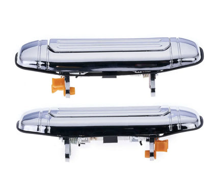 Door Handle Outer 2 x Chrome Front Left+Right for Mitsubishi Pajero (1991–2000)
