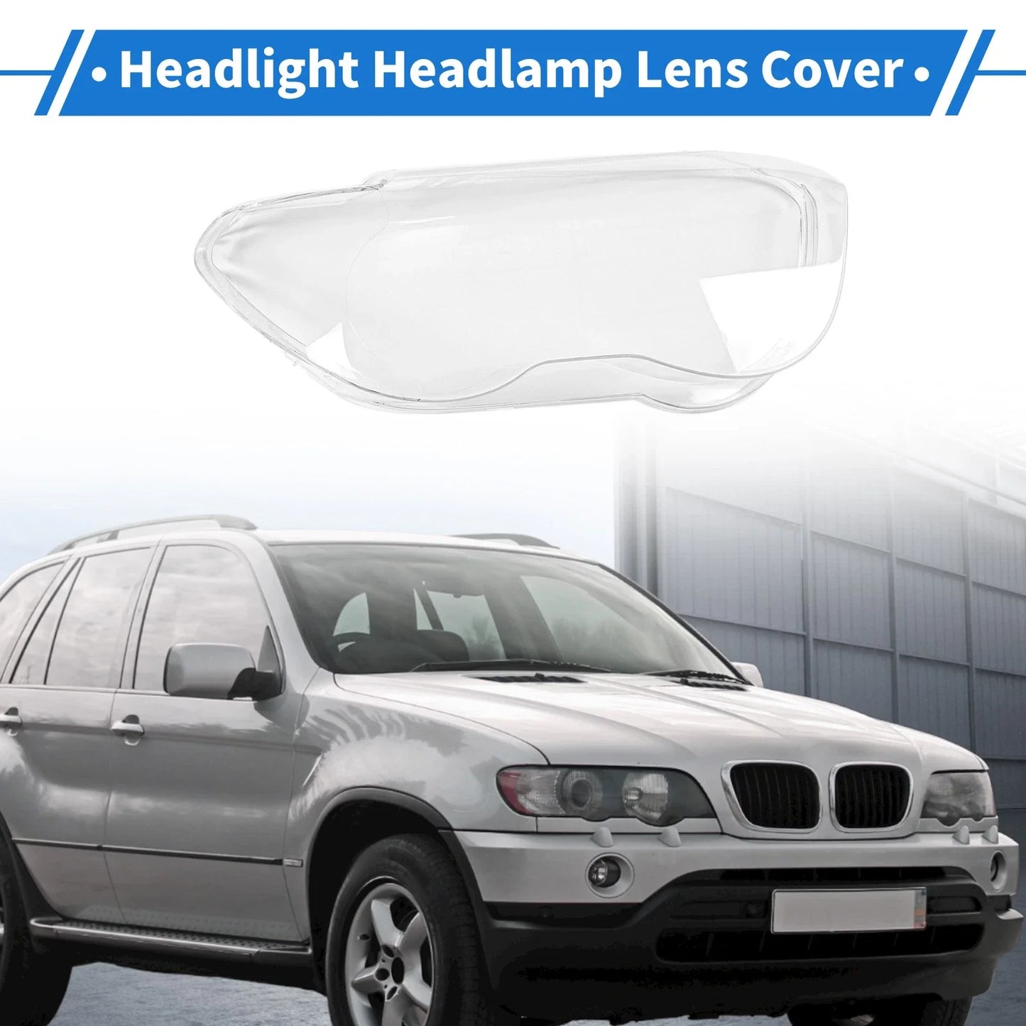 1 x Front Right Headlight Lens Cover for BMW 7 Series E66/E65 (2002-2005)