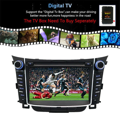 7" Stereo Radio GPS Navi Head Unit for 11-17 Hyundai I30 Elantra GT (2011-2017)