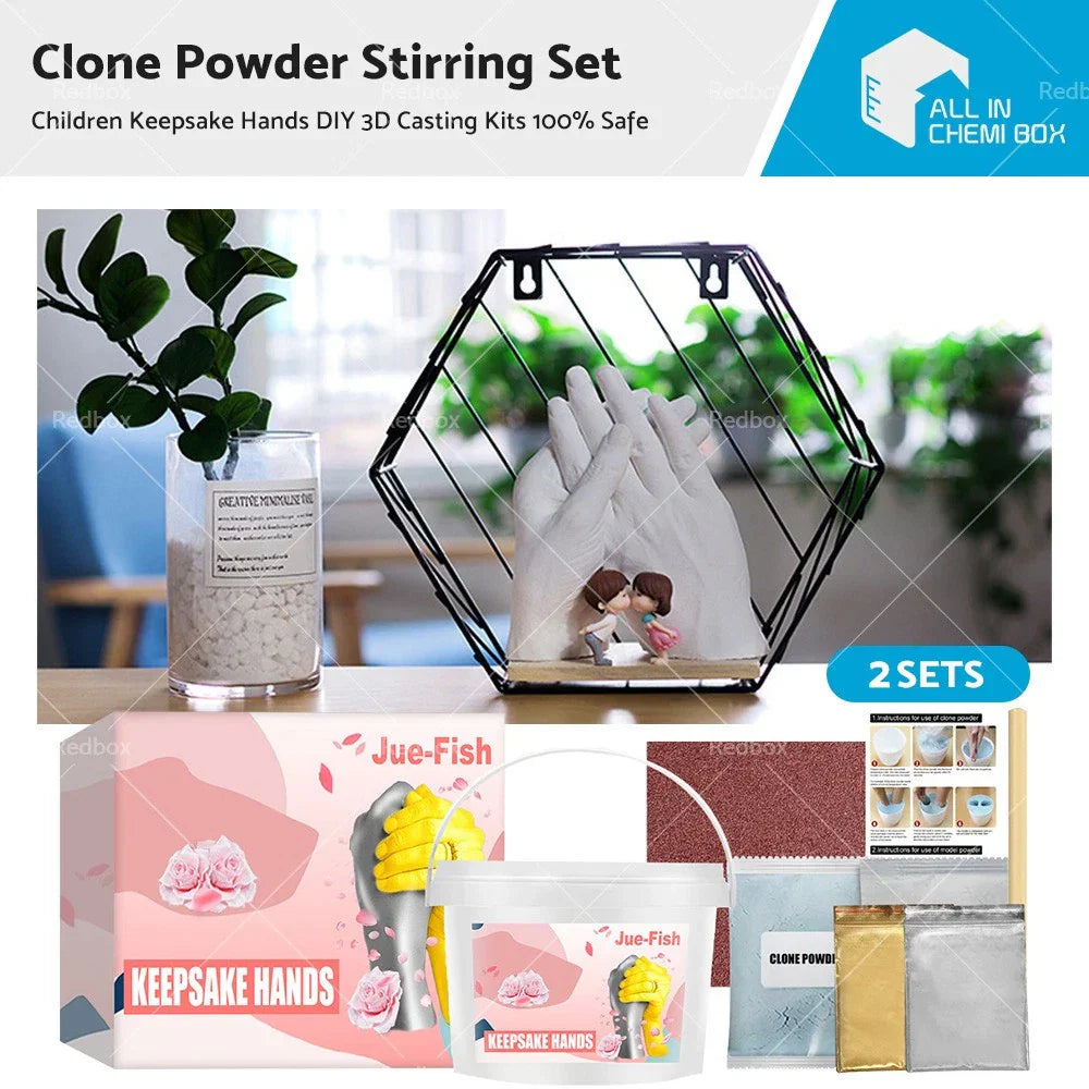 3D Keepsake Casting Kit for DIY Hand Clones - Children & Adults