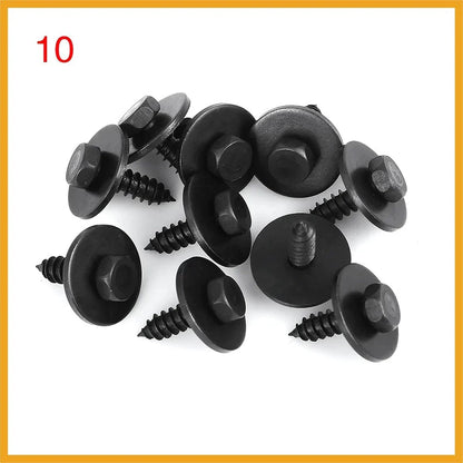 10 Pcs Wheel Arch Trim Hex Head Screws for BMW X5 X6 E46 E60 E90