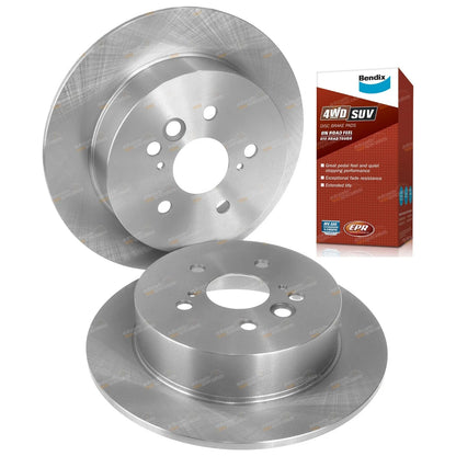 Rear Disc Brake Rotors and Pads for Toyota RAV4 (2000–2005)