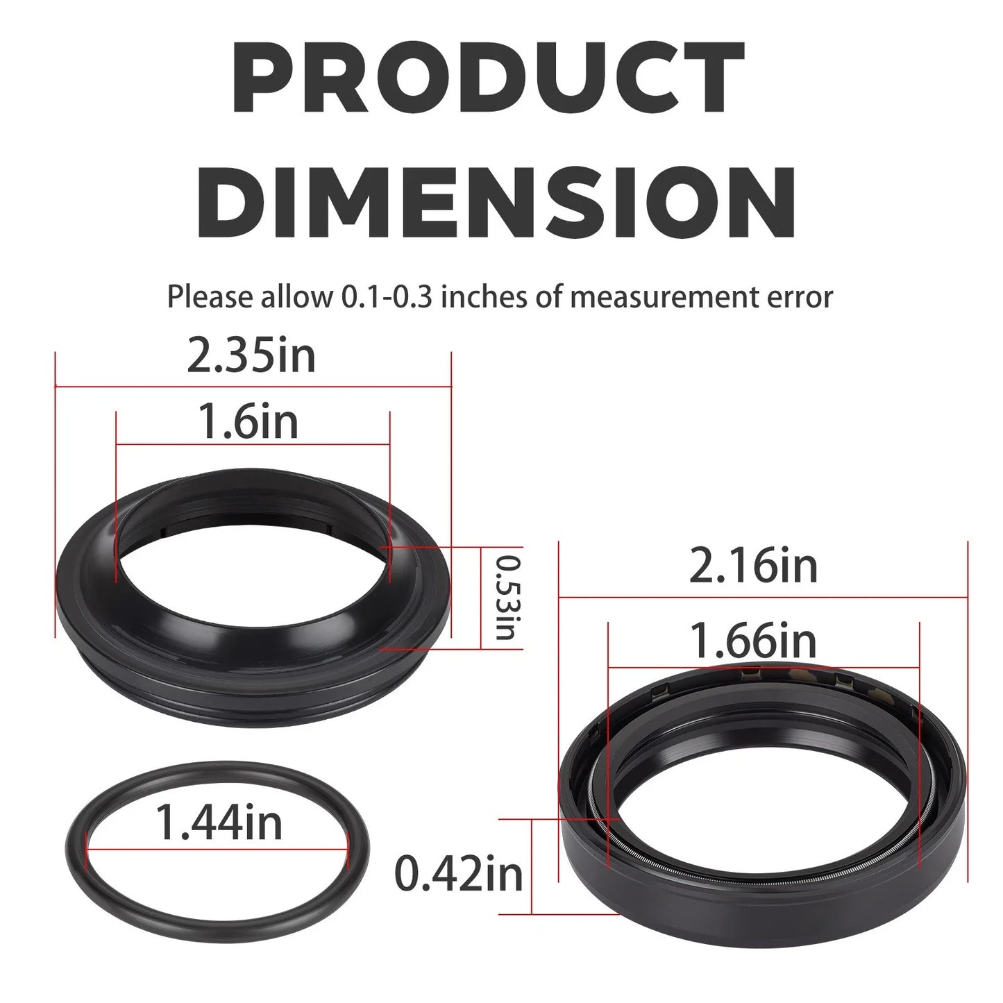 Front Fork Dust Oil Seals for Suzuki GSXR1000 GSX1300R Hayabusa