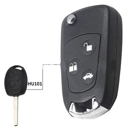 3 x Button Car Remote Control Key Housing for Ford Focus, Mondeo, Fiesta