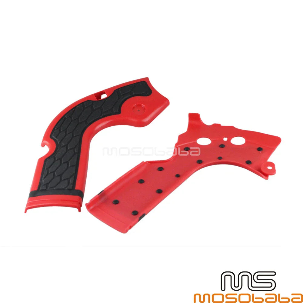 X-Grip Frame Guards Protectors for Honda CRF250R CRF450R (2013-2016) Red Pair