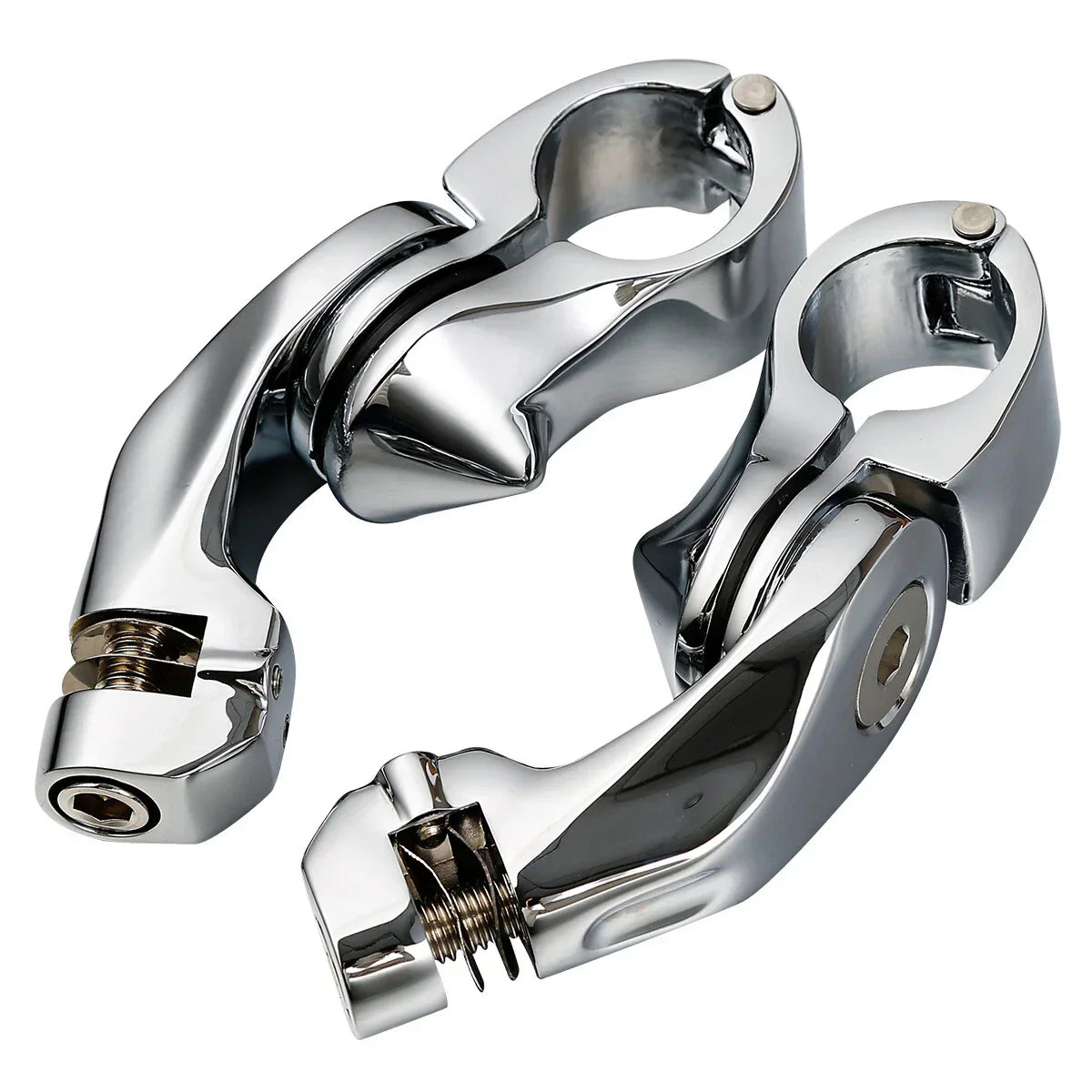 32mm 1.25in Chrome Foot Pegs for Harley