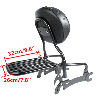 Backrest Sissy Bar Rack Mount Spools for Indian Chieftain Dark Horse (2014-2022)