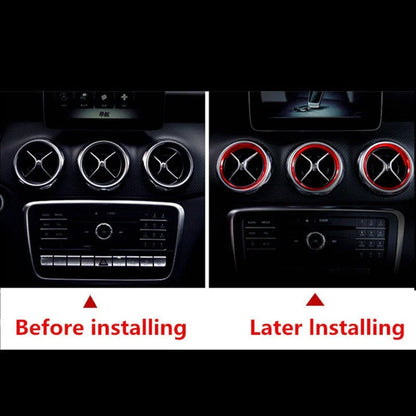 Aluminum Air Vent Outlet Cover Ring Trim / 5PCS / for Mercedes A/B/GLA/CLA Class