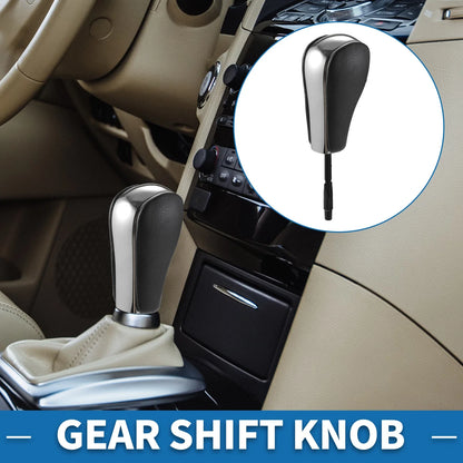 Gear Shifter Knob for BMW 1 Series E81 (2006-2011) Faux Leather Chrome