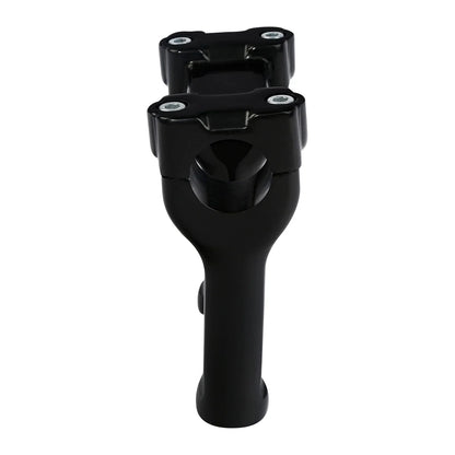 4" Vivid Black Handlebar Risers for Harley Dyna Softail (2006-2023)