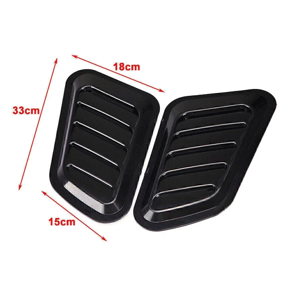Black Air Flow Intake Hood Scoop Vent Cover for Auto Car (No Year Specified)