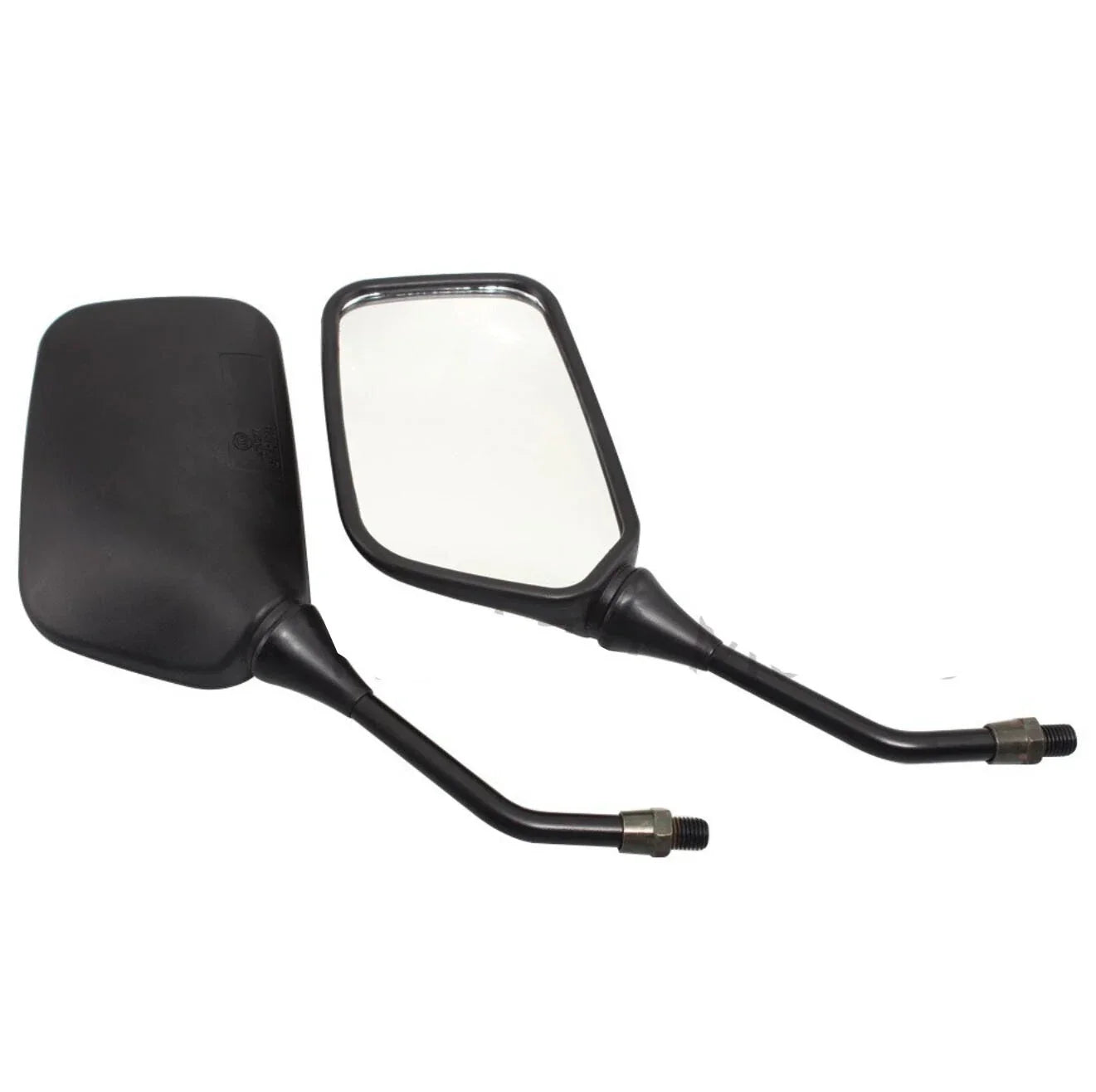 Black 10mm Universal Motorcycle Rearview Side Mirrors for Honda Suzuki