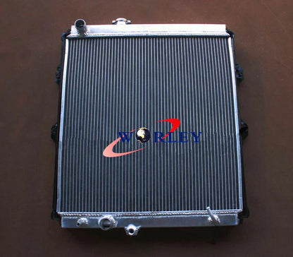 3ROW Aluminum Radiator & Fan for Hilux VZN167 V6 Petrol 3.4L (1997-2004)