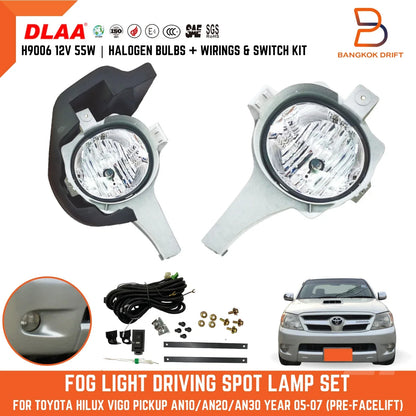 Fog Lamp Spot Driving Light Set for Toyota Hilux MK6 (2005-2008)