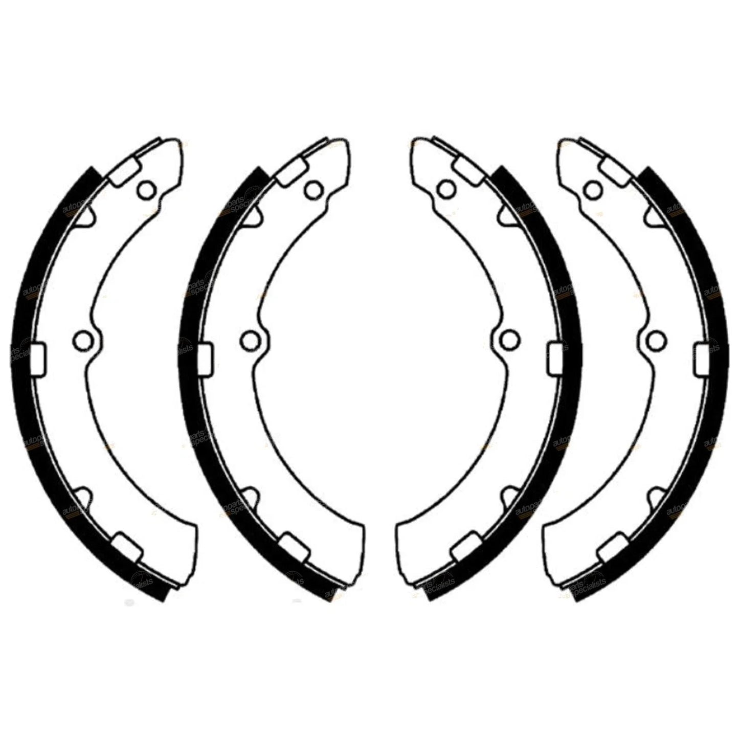 Rear Brake Shoe Set for Toyota Dyna XZU402 (1999–2004)