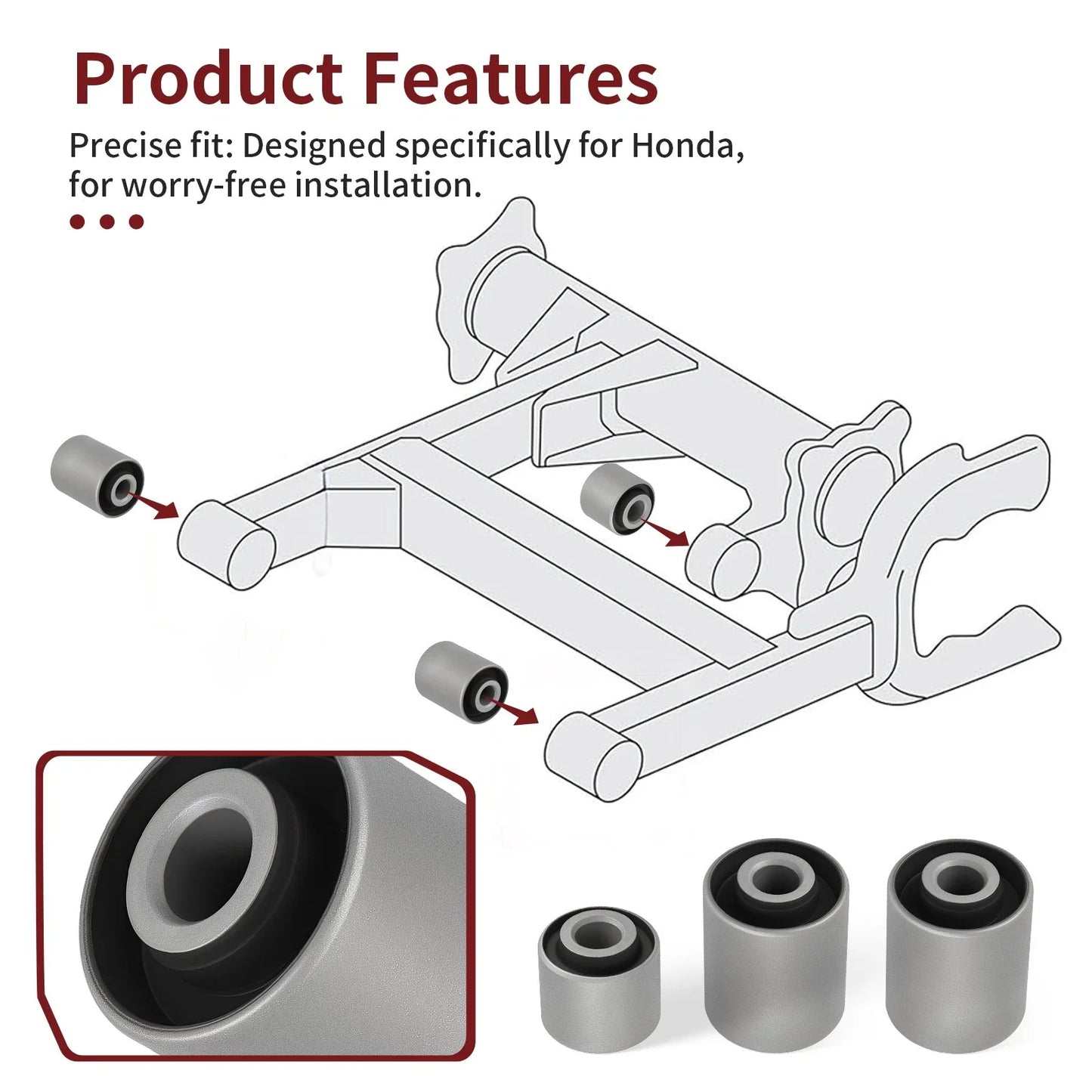 Swing Arm Bushing Kit for Honda Rancher 420 (2014–2024)