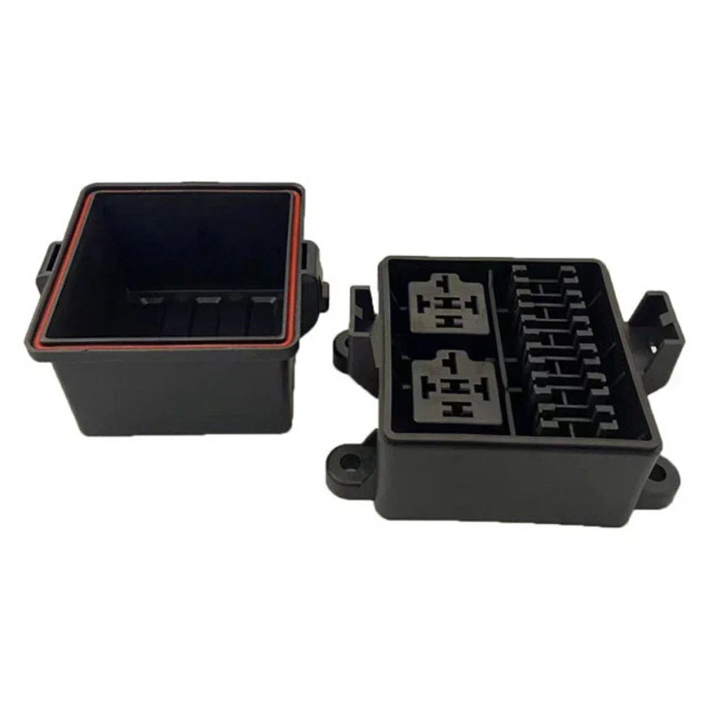 6-Way 12V Fuse Relay Box with 5-Pin 40A Relays for Car Truck