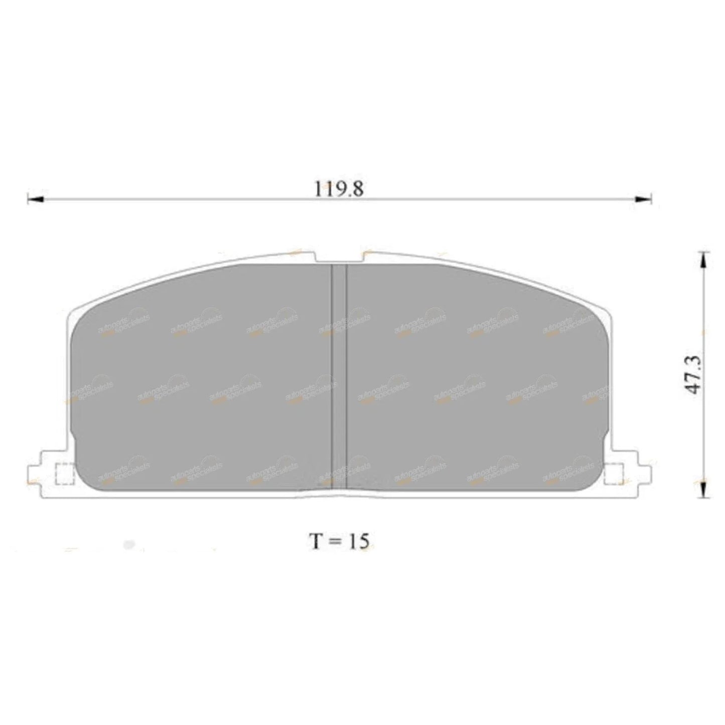 Front Disc Brake Pad Set for Toyota Paseo (1991–1999)