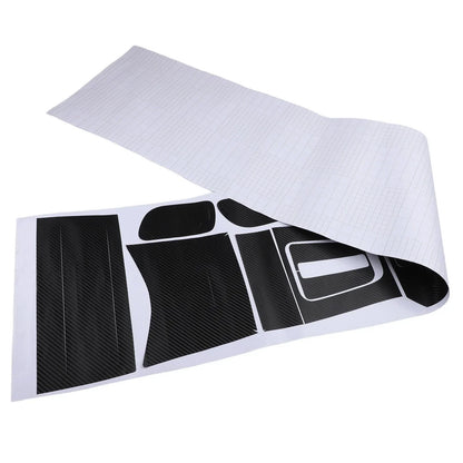 Interior Sticker Carbon Fiber Center Console Decals for Vehicle