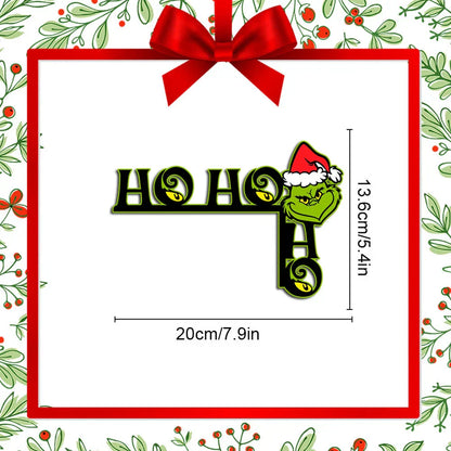 Grinch Christmas Door Frame Decoration Wooden Sign Ornaments