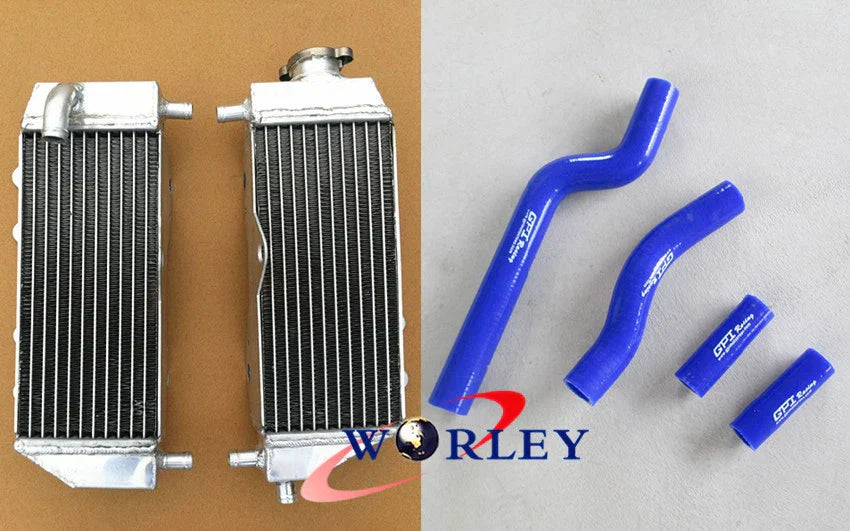Aluminum Radiator + RE Hose for Yamaha YZ250 2-Stroke (2002-2013)