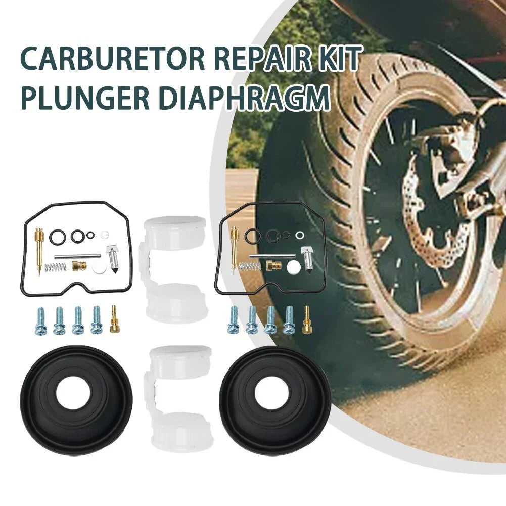 2x Carburetor-Repair Kit Plunger Diaphragm for KAWASAKI Vulcan 500 EN500 EN 500