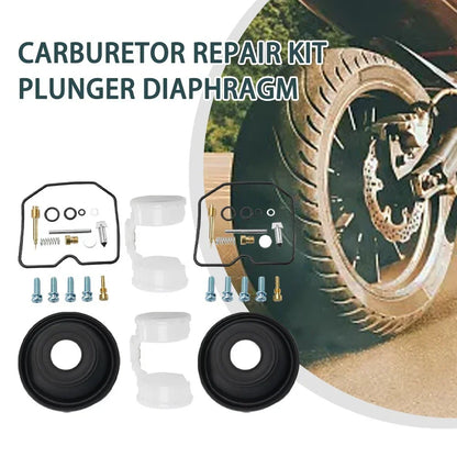 2x Carburetor-Repair Kit Plunger Diaphragm for KAWASAKI Vulcan 500 EN500 EN 500