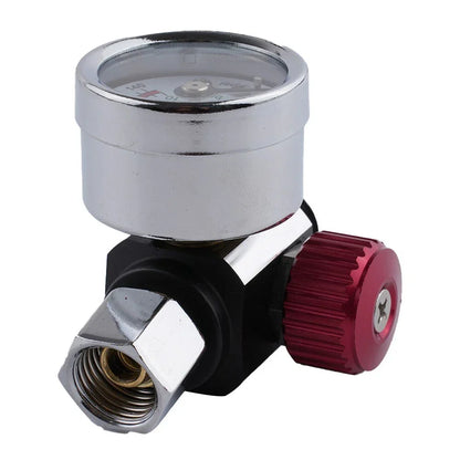 Advanced Air Pressure Regulator Tool with Barometer and Nozzle Attachment