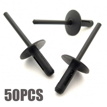 50pcs 5.7mm Plastic Blind Rivets for Arches Side Skirts Sills Bumpers