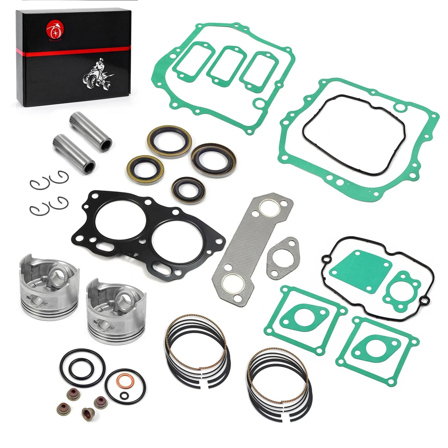 Piston & Ring Gasket Kit for EZGO 4 Cycle Robin 295cc Gas Golf Cart (1991–2026)