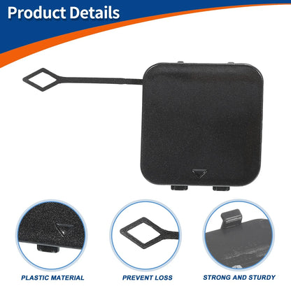 Rear Right Bumper Tow Hook Cover for BMW 530i 540i Light Gray