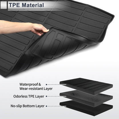 Cargo Liner Rear Trunk Mat for Dodge Grand Caravan (2008-2020)
