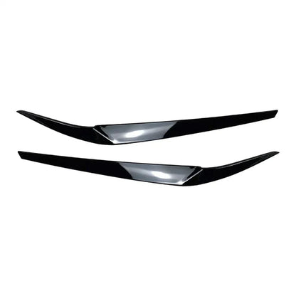 Gloss Black Headlight Eyelid Trim for BMW 5 Series G30 2017-2023
