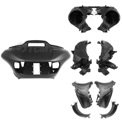 Matte Fairing Speaker Storage Glove Box Air Duct for Harley Road Glide