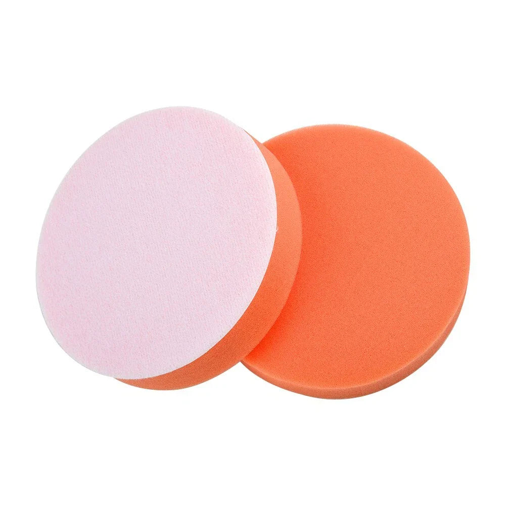 4pc 125mm/5in Car Polishing Buffing Pad Flat Sponge Polisher Buffer Pads