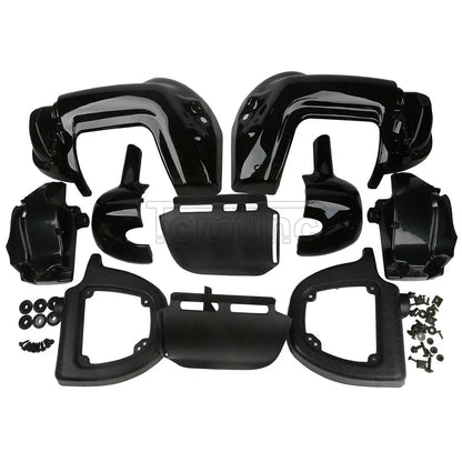 Lower Vented Leg Fairings Black for Harley Touring Street Glide (1983-2013)