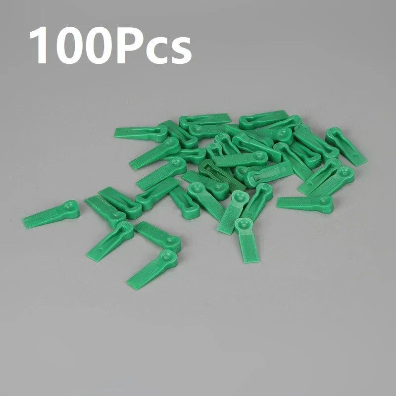 100 x Plastic Tile Spacers Reusable Positioning Clips