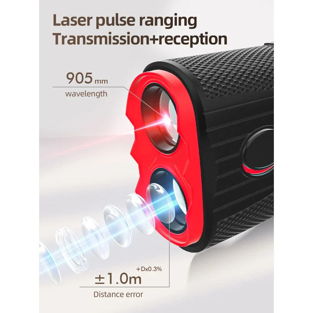 1200 Yards 7X Golf Slope Rangefinder Laser Precision USB Charging